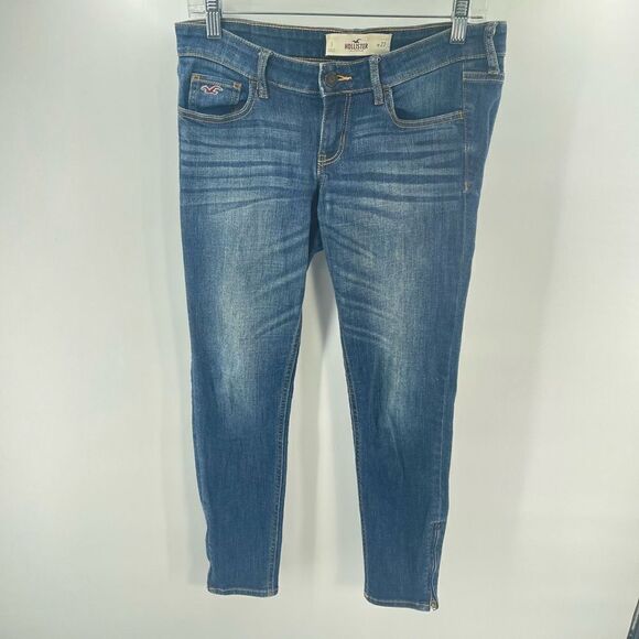 Hollister skinny jeans 5 27 mid rise zipper ankles - Picture 11 of 16